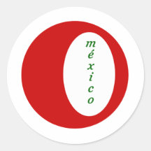 Ojo de México Pegatinas Redondas