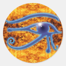 Ojo de Wedjet de Horus y de los pegatinas del fueg