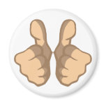 OK thumbs highly thumbs UP Fridge Magnets