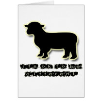 Ok to be a Black Sheep Different Greeting Cards