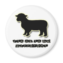 Ok to be a Black Sheep Different Refrigerator Magnets