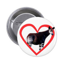 Okapi Heart Pins