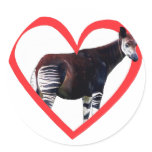 Okapi Heart Sticker
