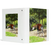 Okapi walking away 3 ring binder