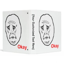 Okay Face Guy Binders