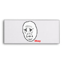 Okay Guy Rage Face Meme Envelopes