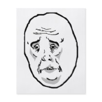 Okay Guy Rage Face Meme Full Color Flyer