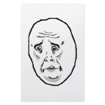 Okay Guy Rage Face Meme Personalized Stationery