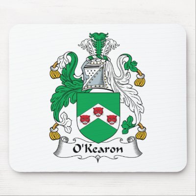 kiser family crest. Oamp;#39;Kearon Family Crest Mouse Pads by coatsofarms