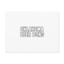 Oklahoma Beer Pong postcards by bartstshirts Oklahoma Beer Pong postcards