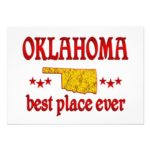 Oklahoma Best Personalized Announcement