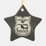 Oklahoma Birder Shield Star Ornament