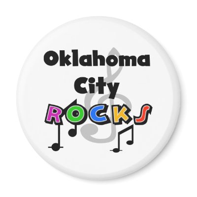 Oklahoma City Rocks Fridge Magnet by USAcities