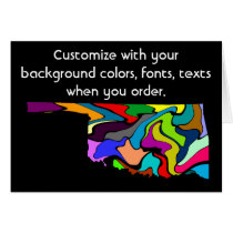 Oklahoma Colorful Customize card how you like by JKdesigns Oklahoma Colorful Customize card how you like