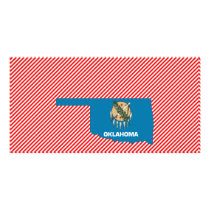 Oklahoma Flag Map photo cards