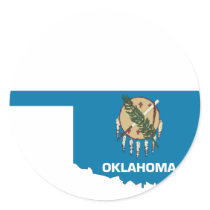 Oklahoma Flag Map stickers by usaflags Oklahoma Flag Map stickers