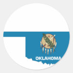 Oklahoma Flag Map Stickers