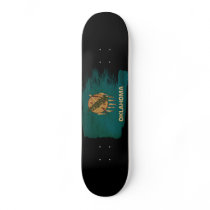 Oklahoma Flag Skate Board