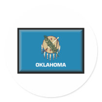 Oklahoma Flag stickers by jacinto888 Oklahoma Flag stickers