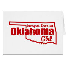 Oklahoma Girl Greeting Card