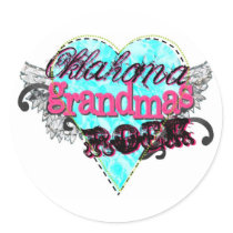 Oklahoma Grandmas Rock stickers by shabbysneakers Oklahoma Grandmas Rock stickers