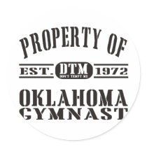 Oklahoma Gymnast Stickers