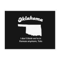 Oklahoma - I don't think we're in Kansas Post Card