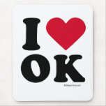 OKLAHOMA - "I LOVE OK" "I LOVE OKLAHOMA"  MOUSE MAT