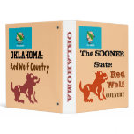 OKLAHOMA "Red Wolf Country" SOONER STATE Binder
