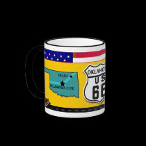 Oklahoma - Route 66 mugs by ZsTees Oklahoma - Route 66 mugs