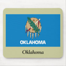 Oklahoma State Flag Mouse Pads