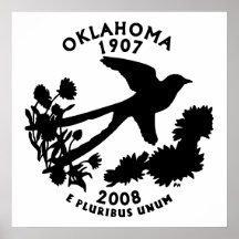 Oklahoma State Quarter Print