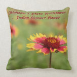 Oklahoma State Wildflower Pillow pillows