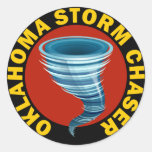 Oklahoma Storm Chaser Round Sticker