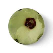 Okra Bloom Button by greatphotos Okra Bloom Button