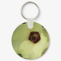 Okra Bloom Keychain by greatphotos Okra Bloom Keychain
