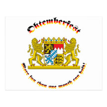 Oktemberfest with Bavarian Greater Arms Post Cards