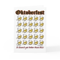 Oktoberfest 25 Beer mugs cards by Incatneato Oktoberfest 25 Beer mugs cards