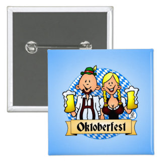 Oktoberfest 2 Inch Square Button