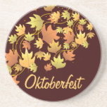 Oktoberfest Autumn Leaves Coaster