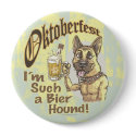 Oktoberfest Beer Hound buttons