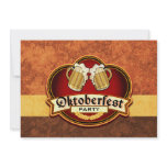 Oktoberfest Beer Party Double Mug Toast Custom Announcement