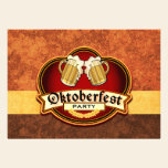 Oktoberfest Beer Party Double Mug Toast invitations