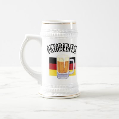 Oktoberfest beer stein coffee mug by holiday_tshirts