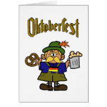 Oktoberfest Cartoon German Man Greeting Card