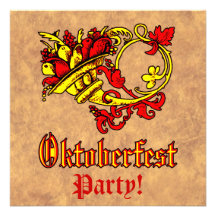 Oktoberfest Celebration Custom Invitations