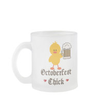 Oktoberfest Chick Frosted Mug by HolidayTeesGifts Oktoberfest Chick Frosted Mug
