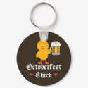 Oktoberfest Chick Keychain