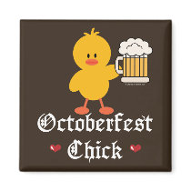 Oktoberfest Chick Magnet by HolidayTeesGifts Oktoberfest Chick Magnet