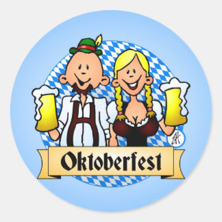 Oktoberfest Classic Round Sticker